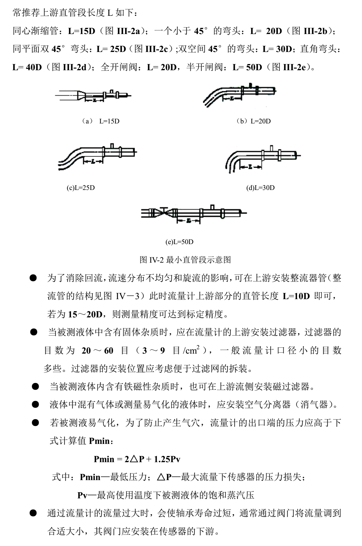 乙酸乙酯用流量計(jì)管道安裝2